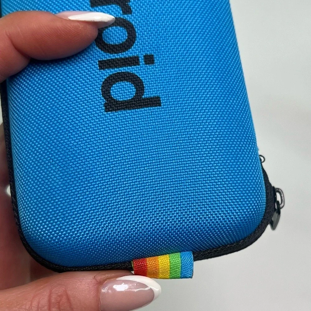 Polaroid Blue Eyewear Hard Clamshell Zippered Sunglasses or Eyeglasses Case